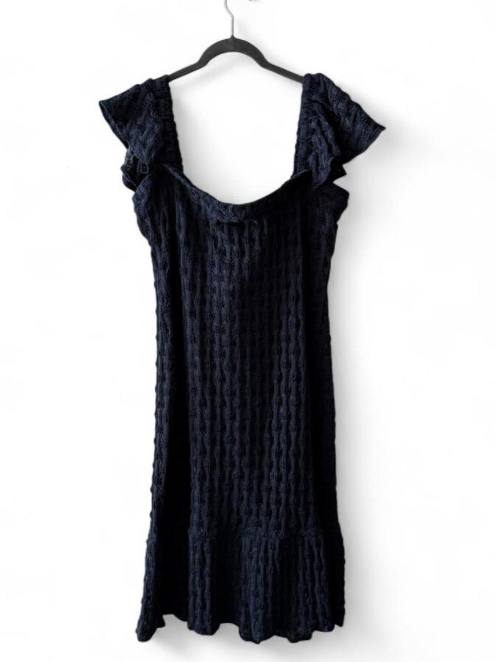 New York & Company Smocked
Navy Blue Cottagecore Dress Size 2X NWT